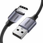 UGREEN USB-A to USB-C adatkábel, töltőkábel, szürke (18W, 3A, 0.25m, US288)