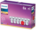 Philips 6 db LED halogén izzó készlet GU10 PAR16 4.6W = 50W 355lm 2700K Meleg 36° PHILIPS (8718696586013)