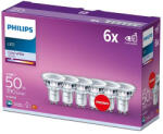 Philips 6 db LED halogén izzó készlet GU10 PAR16 4.6W = 50W 390lm 4000K Semleges 36° PHILIPS (8718696764657)