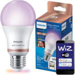 Philips LED izzó E27 A60 8.5W = 60W 2200-6500K TW + RGB többszínű SMART WiFi Philips WiZ (PHWIZ0596)