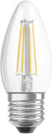 OSRAM LED izzó B35 E27 4W = 40W 470lm 2700K meleg fehér FILAMENT LEDVANCE (4099854069277)
