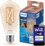 Philips LED izzó E27 ST64 7W = 60W 2700-6500K FILAMENT SMART WiFi Philips WiZ (PHWIZ0735)