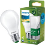 Philips LED izzó E27 A60 210.9lm/W 2.3W = 40W 485lm 2700K meleg izzószálas tejszerű PHILIPS rendkívül hatékony (8720169187535)