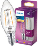 Philips LED izzó E14 BW35 2W = 25W 250lm 2700K meleg izzószál PHILIPS (8718699762353)
