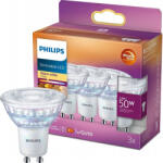 Philips 3 db LED halogén izzó készlet GU10 PAR16 3.8W = 50W 345lm 2700 Meleg 36° PHILIPS szabályozható (8718699776459)