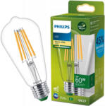 Philips LED Edison izzó E27 210lm/W ST64 4W = 60W 840lm 2700K meleg izzószál PHILIPS Ultra Hatékony (8720169202689)