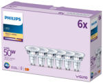Philips 6 db LED halogén izzó készlet GU10 PAR16 4.6W = 50W 355lm 2700K Meleg 36° PHILIPS (8719514452527)