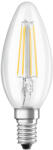 OSRAM LED izzó B35 E14 4W = 40W 470lm 2700K meleg fehér FILAMENT LEDVANCE (4099854069871)