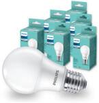 Philips 6 db LED izzó készlet E27 A60 8W = 60W 806lm 4000K Neutral Milky PHILIPS (5904422769116)
