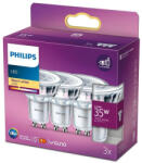 Philips 3 db LED halogén izzó készlet GU10 PAR16 3.5W = 35W 255lm 2700K Meleg 36° PHILIPS (8718699776213)