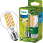 Philips LED izzó E27 A60 210.6lm/W 5.2W = 75W 1095lm 2700K meleg izzószál PHILIPS Ultra Hatékony (8720169187818)