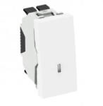 OBO Bettermann 6120926 WS-UKL RW0.5 Kikapcsoló/váltókapcsoló jelzőfénnyel 10 A, 250 V hófehér (6120926)
