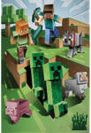 Halantex Minecraft Cave Attack polár takaró 100x150cm HAX604562 (HAX604562)