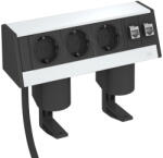 OBO Bettermann 6116942 DB-1B3 D3S2K Deskbox kábellel rögzítővel alumínium (6116942)