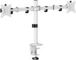 StableDesk Suport monitor StableArm Saver Duo, 2 brate, Reglabil, Alb mat (SD-114-2-AL)