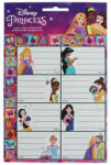 GIM Disney Hercegnők füzetcímke matricával 16 db-os (GIM77116249)