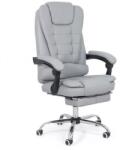  Scaun directorial ergonomic OFF 418, piele ecologica, functie recliner, suport picioare extensibil, inaltime reglabila, 120 kg Gri