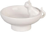 Clayre & Eef Bol decorativ ceramica alba Pisicuta 8x6 cm (6CE0278) Tava