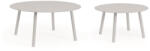 Bizzotto Set 2 masute aluminiu taupe Aminta 60x34 cm; 80x38.5 cm (0663490)