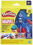 Hasbro Play-Doh Marvel Figurina Flexibila Cu Accesorii Captain America 10Cm (F9829_G0056)