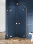NEW TRENDY Avexa GOLD BRUSHED két ajtós szögletes zuhanykabin Méret: EXK-1782 90x100x200