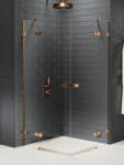 NEW TRENDY Avexa BRONZ két ajtós szögletes zuhanykabin Méret: ΕΧΚ-3688 120x110x200