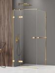 NEW TRENDY Avexa GOLD SHINE szögletes zuhanykabin törölközőtartóval Méret: EXK-3176 100x90x200 1 B