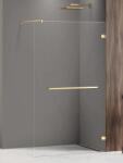 NEW TRENDY Avexa GOLD SHINE WALK-IN zuhanyfal törölközőtartóval Méret: EXK-3240 130x200 8 mm