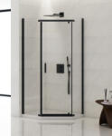 NEW TRENDY New Komfort BLACK Ötszögletű zuhanykabin Méret: K-0806 90x90x195