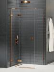 NEW TRENDY Avexa BRONZ egy ajtós szögletes zuhanykabin Méret: EXK-3574 120x120x200 1 B