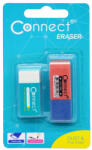 Connect Radír Connect 2 db/blister piros/kék C-36BR, fehér szögletes C-36W (55996) - irodaszerpiac