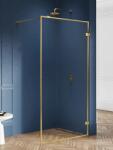 NEW TRENDY Avexa GOLD BRUSHED WALK-IN keretes zuhanyfal Méret: EXK-3135 100x200