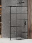 NEW TRENDY Avexa BLACK WALK-IN Kerámiafestékkel nyomott zuhanyfal Méret: EXK-2024 110x200