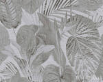 AS Creation Famous Garden 39355-5 fekete levél mintás grafikus tapéta (39355-5)