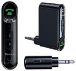Baseus QIYIN bluetooth audió adapter (microUSB aljzat, v5.0, 3.5mm jack, AUX + microUSB tápkábel) FEKETE