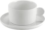 LE COQ PORCELAINE LE COQ Aphros Eszpresszó csésze alátéttel, magasság: 52 mm, Ø: 102 mm, fehér