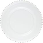 LE COQ PORCELAINE LE COQ Helios Lapos tányér, ø: 340 mm, fehér, gyöngyszegélyes (221129264)
