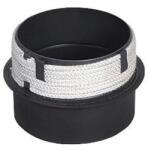 Eurometal Átmeneti idom 150/150 mm (h. 160 mm), 1, 5 mm, fekete (MA654551)