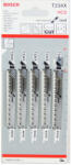 Bosch Set 5 pânze pentru ferăstrău vertical, Progressor for Wood T234X, 117 mm (2608633528)