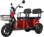 Voltarom Tricicleta electrica Voltarom APM5 putere 1000 W 20 AH 60V viteza 25 km/h autonomie 40 km fara permis culoare rosu (TET-0024) - agromoto