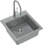 Quadron Peter chiuveta cu baterie gri/oțel HCQP5052SZK_3922505BSGR (HCQP5052SZK3922505BSGR)
