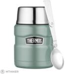 Thermos Termosz Termosz ételhez csészével és összecsukható kanállal, 470 ml, kacsatojás