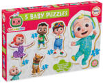 Cocomelon Puzzle bebelusi Educa 5 in 1 - Kokomelon (EDU19139) Puzzle