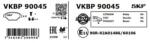 SKF set placute frana, frana disc SKF VKBP90045 (VKBP90045)
