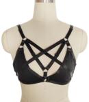 Guilty Toys Top Harness Denisse Elastic si Reglabil, Aspect Lucios, Negru, XS-L, Guilty Toys