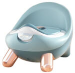 Flippy Olita pentru Copii, Flippy, +1an, Portabila, cu Capac, Model Prietenos, Non-Toxic, Compartiment Detasabil, cu 4 Picioare, Usor de Curatat, Verde Gold (teo-133533) Olita