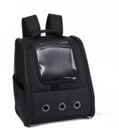  Rucsac Pentru Transport Pisici, 4Dog Deluxe, Negru, Oxford 32x28x37 cm