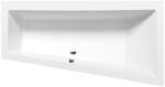 SAPHO POLYSAN ANDRA R aszimmetrikus kád, 170x90x45cm, matt fehér (81511.11) (81511.11)