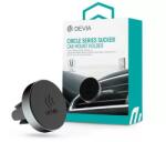 DEVIA ST329548 Devia Circle univerzális, mágneses autós telefontartó, szellőzőre helyezhető, szürke-fekete (ST329548)