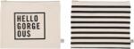 House Doctor Borsete Canva alb-negru 2 buc (205720525)